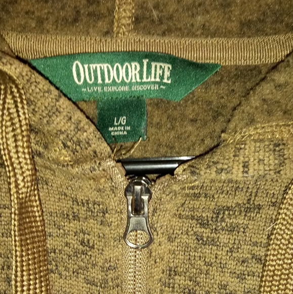 Mens Outdoor Life Jacket with Hood - Picture 4 of 4